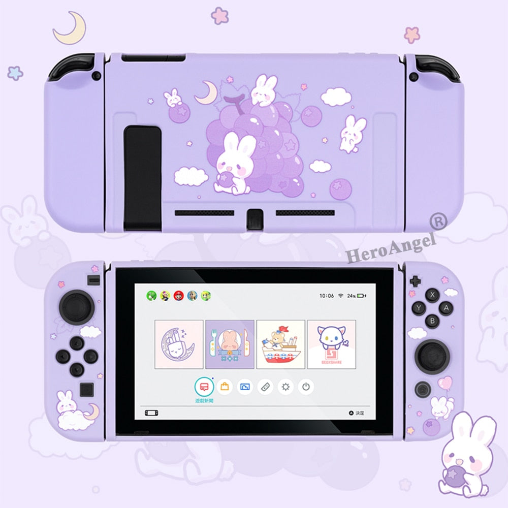 Grape Bunny Nintendo Switch Cover