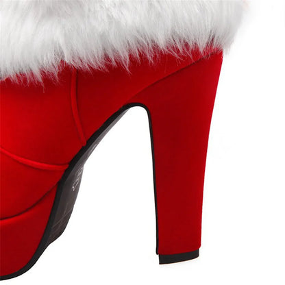 Mrs. Santa Claus Ankle Boots