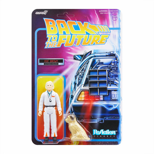 ReAction Back to the Future 1985 Doc Brown 3¾-inch Retro Action Figure