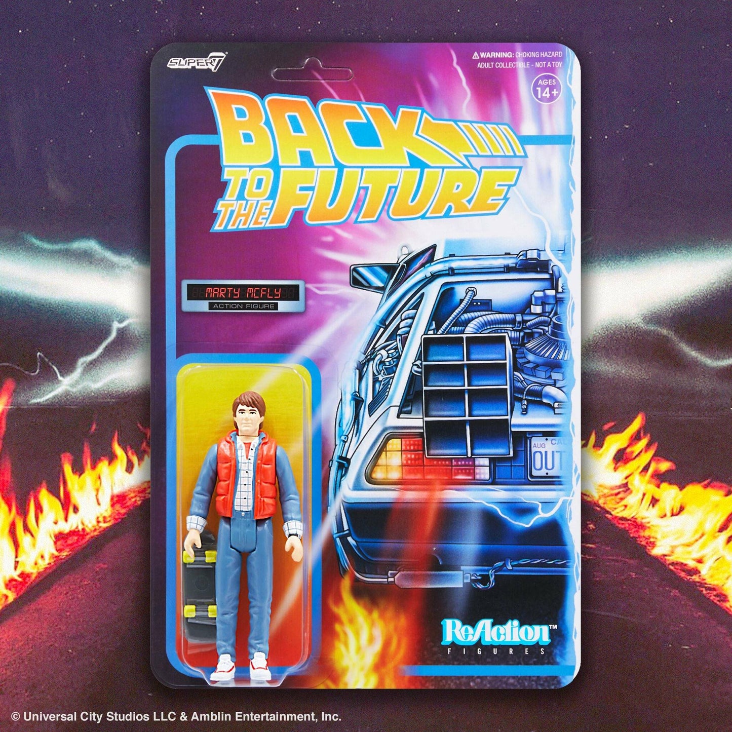 ReAction Zurück in die Zukunft 1985 Marty McFly 3¾-Zoll-Retro-Actionfigur