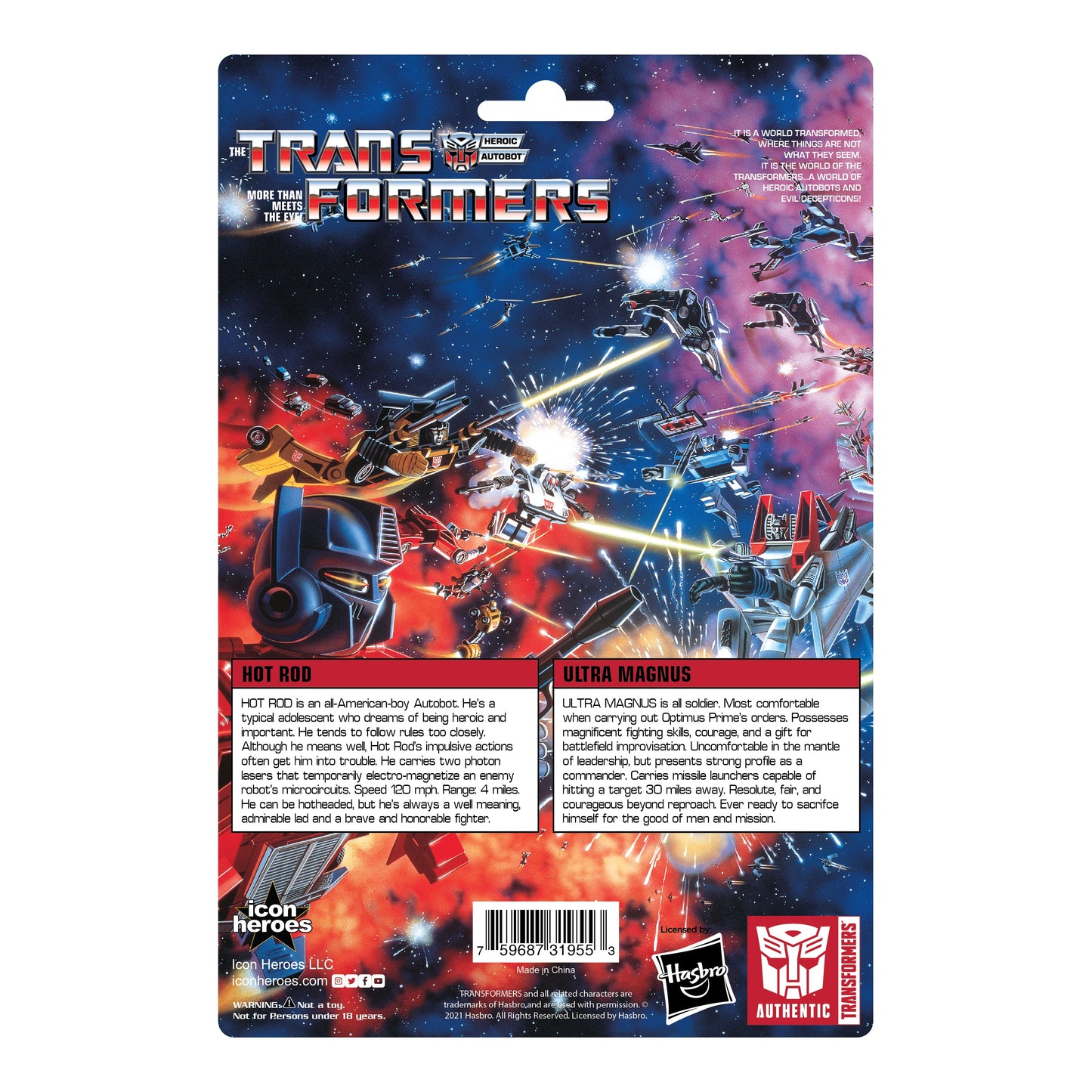 Transformers 35th Anniversary Hot Rod X Ultra Magnus Retro Enamel Pins Set (Exclusive)