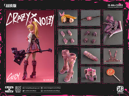 I8TOYS CRAZY X NOISY CANDY 1:6 SCALE ACTION FIGURE DAMAGE VERSION