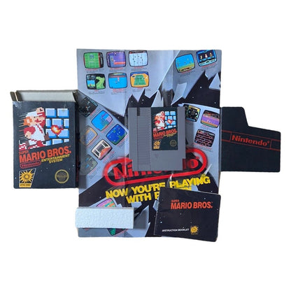Super Mario Bros [5 Screw] - NES (Rare-First Edition Tabbed Box)