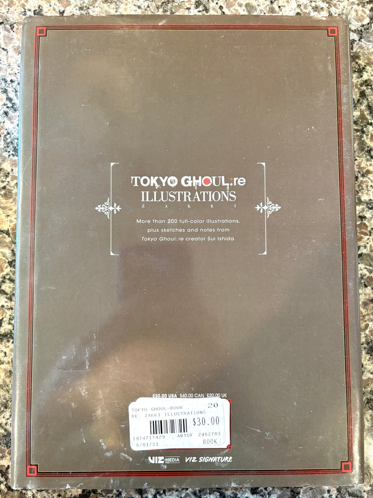 Tokyo Ghoul : Re Illustrations Hardcover