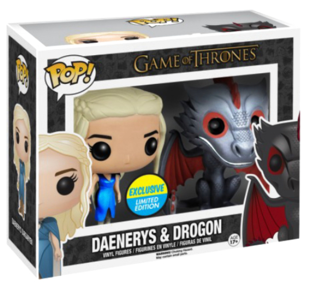 POP! Television: GOT, Daenerys And Drogon (BLK) (MT) (2-PK) Exclusive