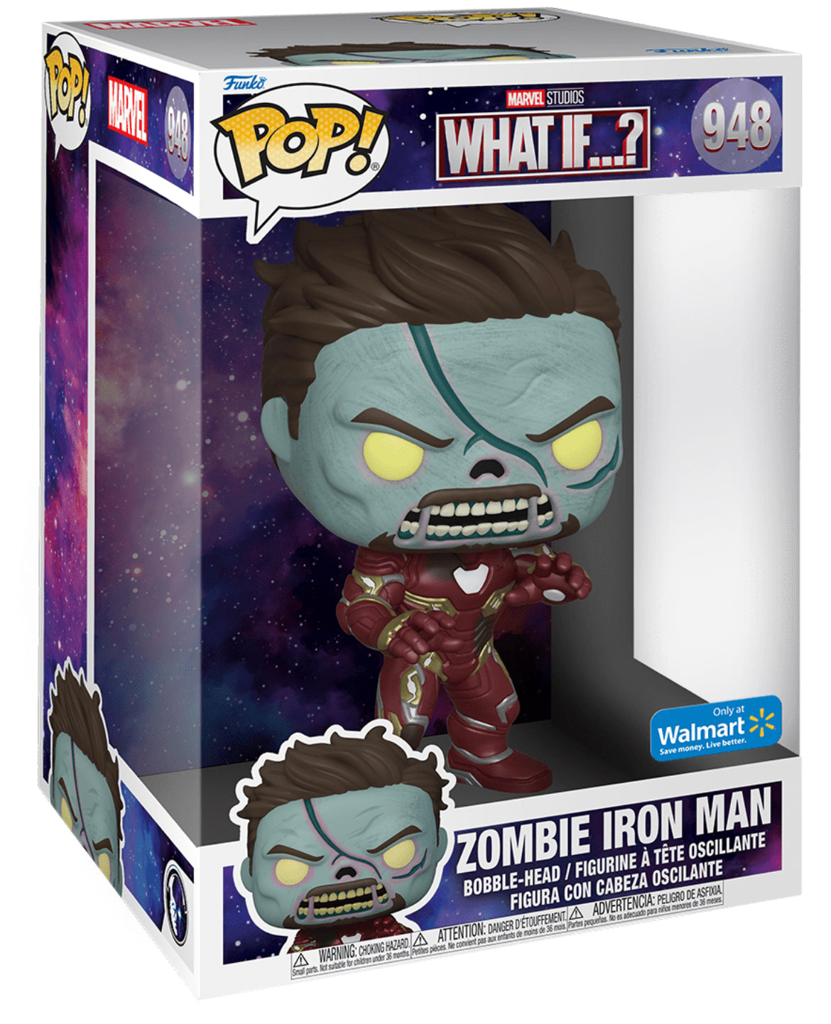 POP! Marvel (Jumbo Deluxe): 948 What If...?, Zombie Iron Man Exclusive