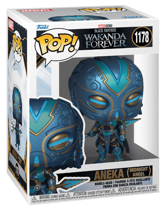 POP! Marvel: 1178 Black Panther Wakanda Forever, Aneka (Midnight Angel)