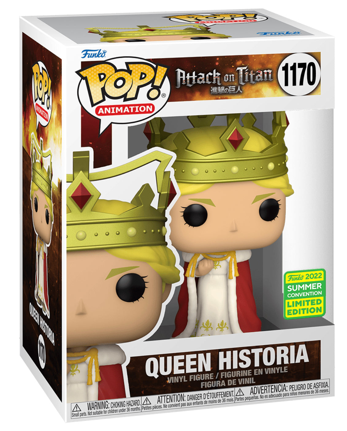 POP! Animation: 1170 Attack on Titan, Queen Historia Exclusive