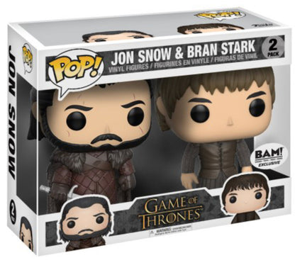 POP! Television: GOT, Jon Snow And Bran Stark (2-PK) Exclusive