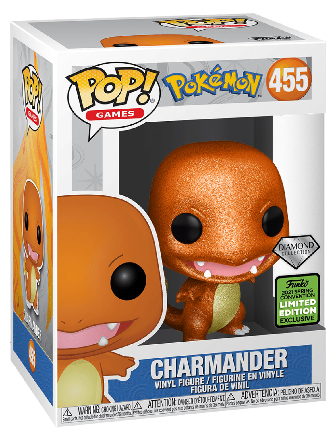 POP! Games: 455 Pokemon, Charmander (DIA) Exclusive