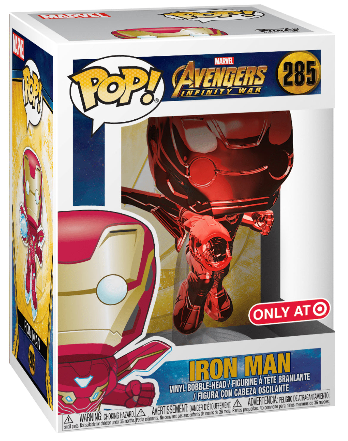 POP! Marvel: 285 Avengers Infinity War, Iron Man (Red CRM) Exclusive