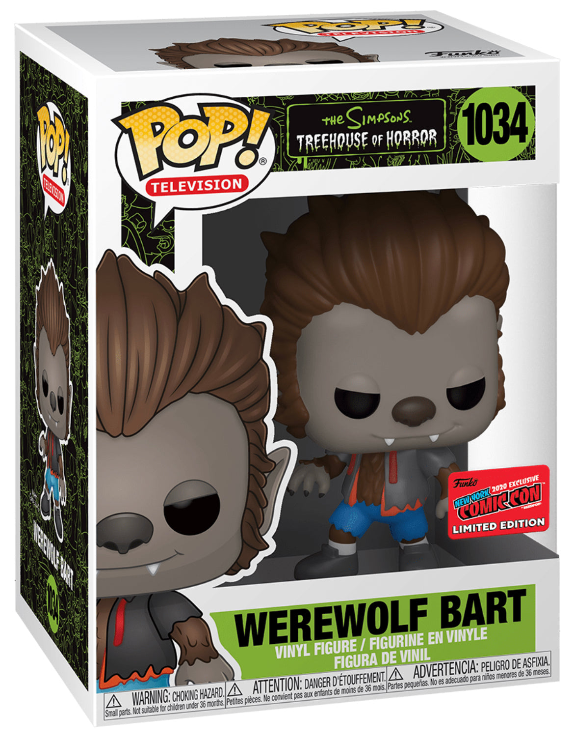 POP! Television: 1034 The Simpsons, Werewolf Bart Exclusive