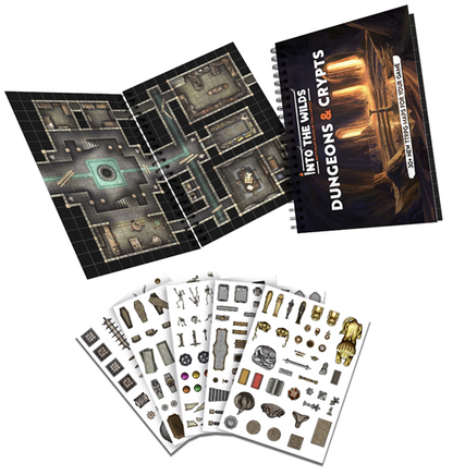 Into the Wilds Battlemap Books: Dungeons and Crypts