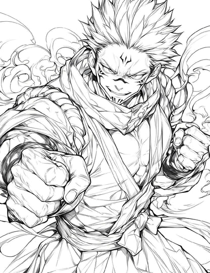 Jujutsu Kaisen Coloring Book Vol 12 | 50 Sorcerer Pages | Anime Chronicles