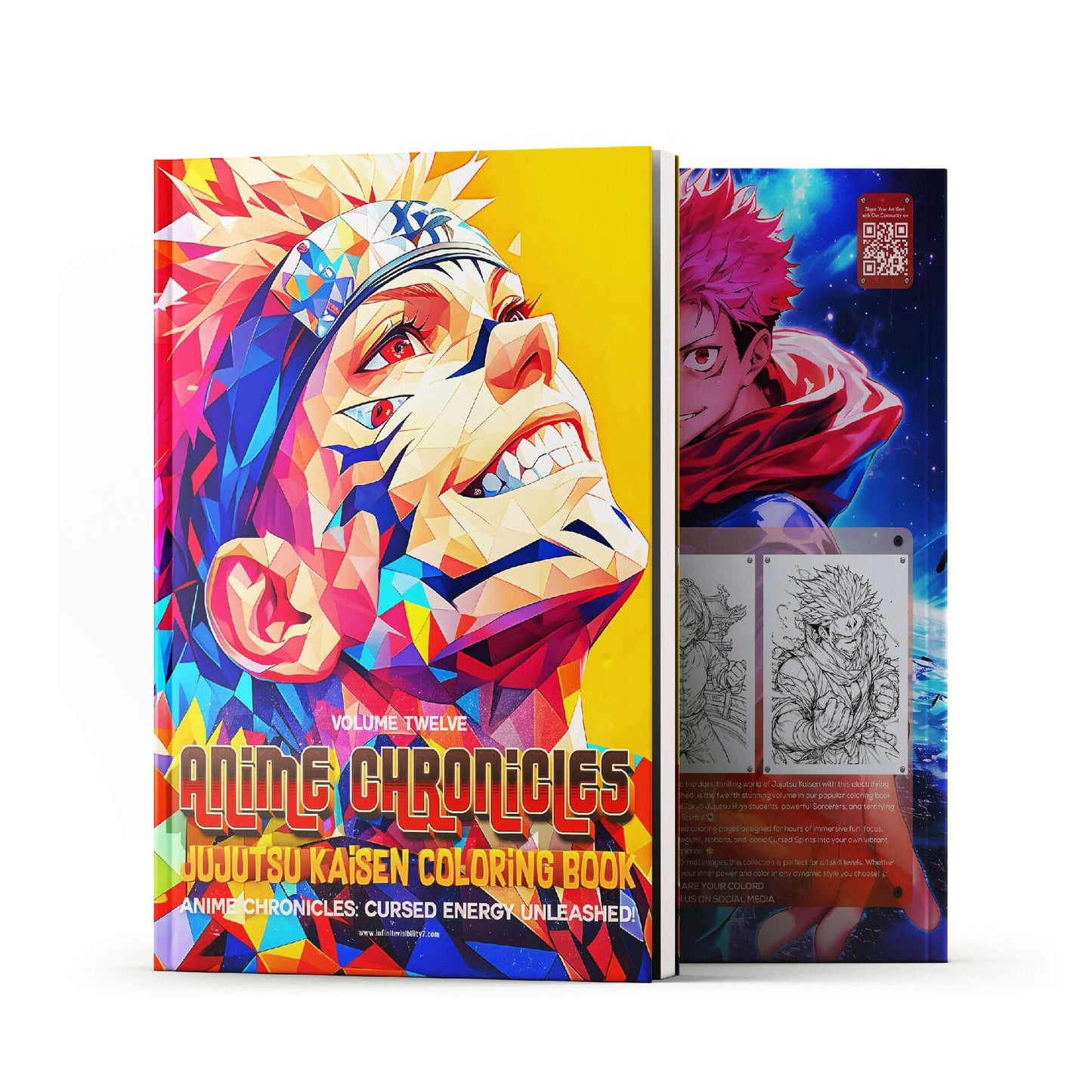 Jujutsu Kaisen Coloring Book Vol 12 | 50 Sorcerer Pages | Anime Chronicles