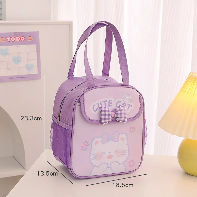 Kawaii Animal Insulated Lunch Bags