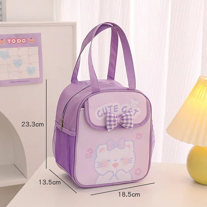 Kawaii Animal Insulated Lunch Bags