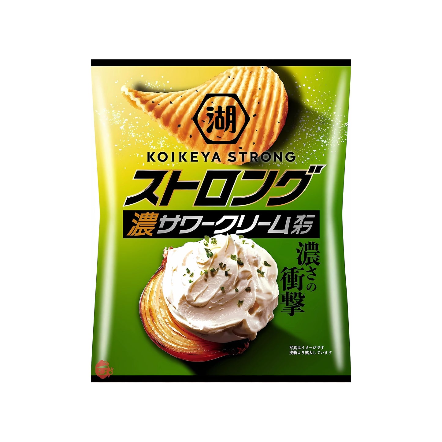 Koikeya Strong Potato Chips Sour Cream With Onion (Japan)