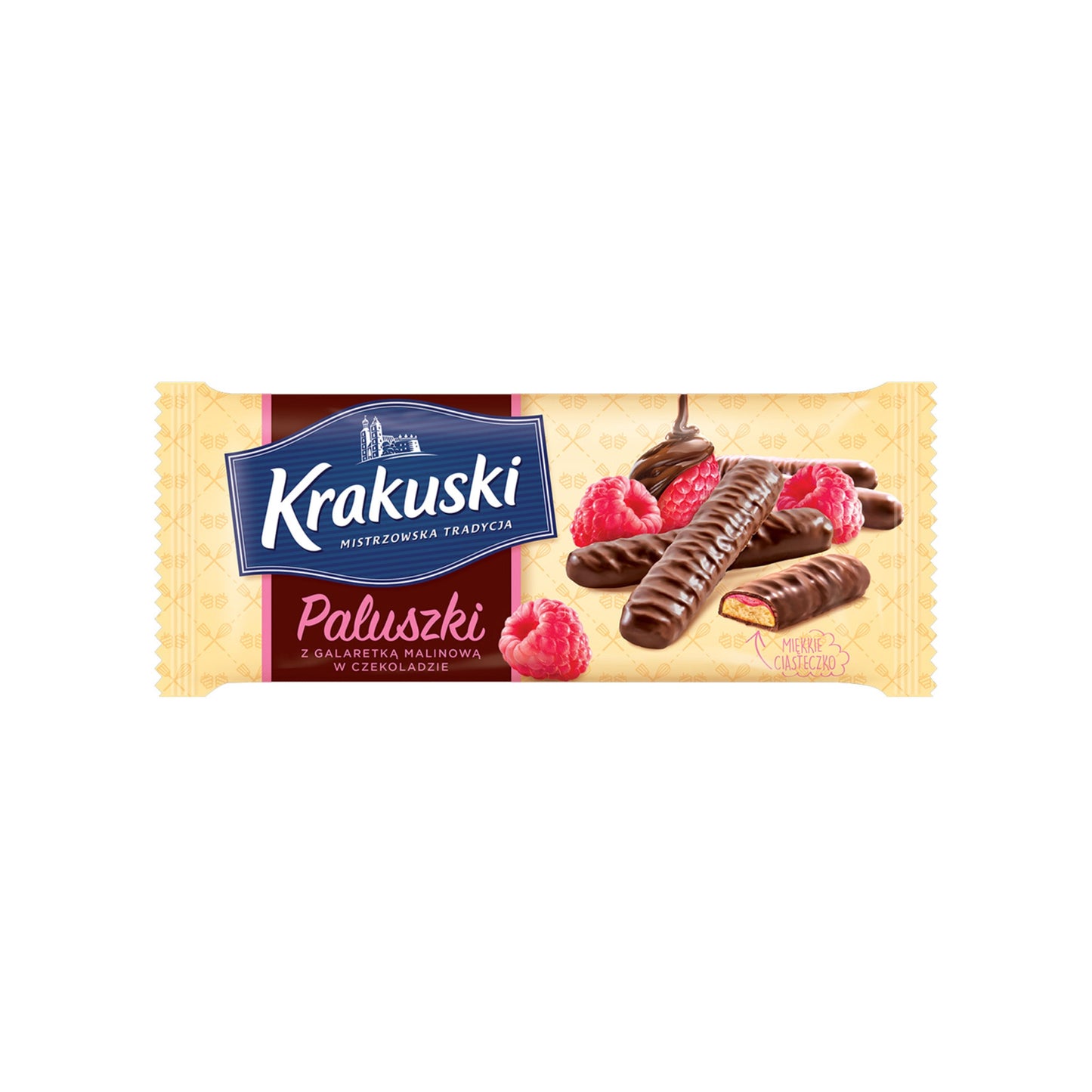 Krakuski Chocolate Fingers with Raspberry (Poland)