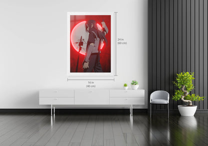 Itachi Moonlight LED Neon Poster 2FT (Naruto Shippuden)