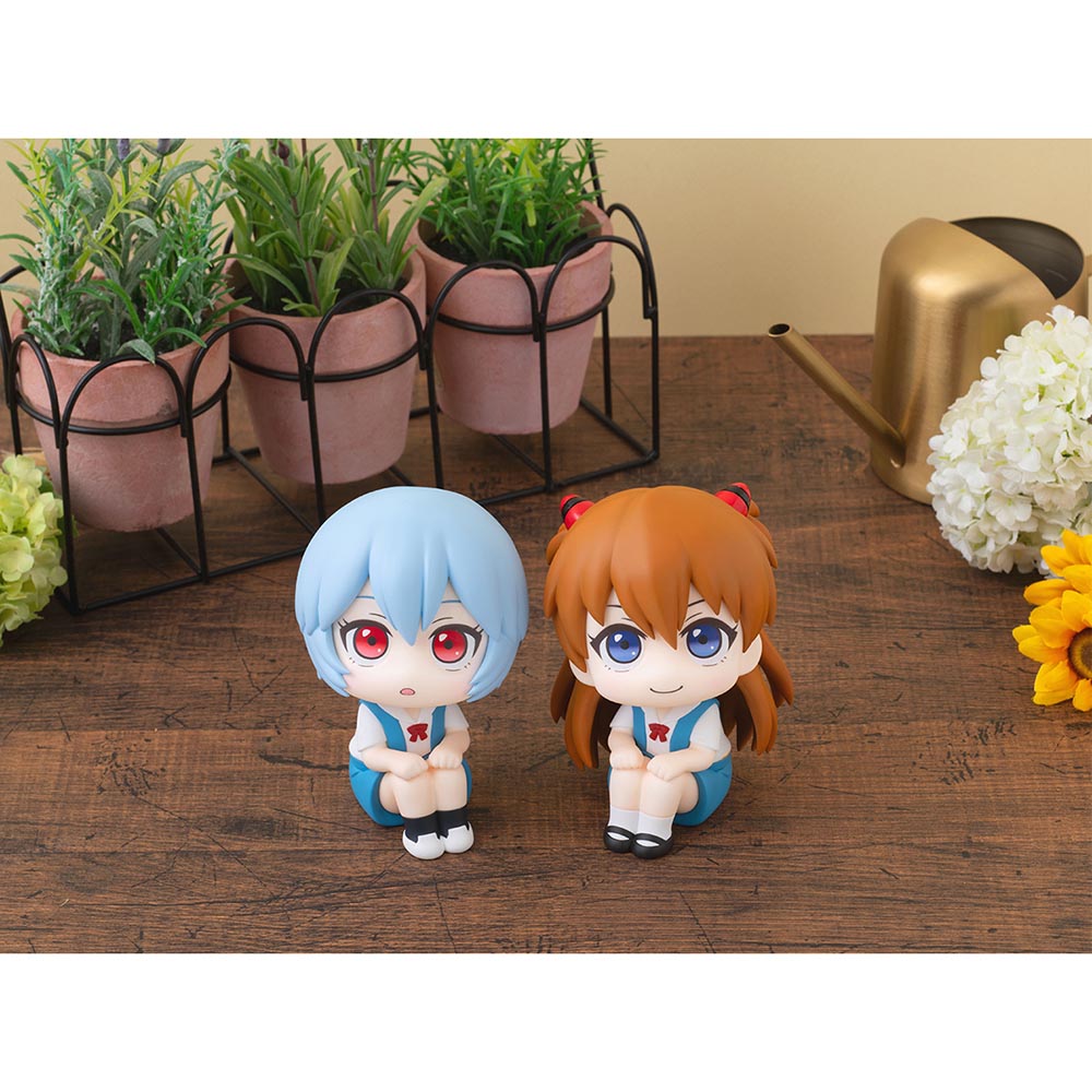 Evangelion: 3.0+1.0 Thrice Upon a Time - Rei Ayanami & Shikinami Asuka Langley Look Up Series Figure Set (With Gift)