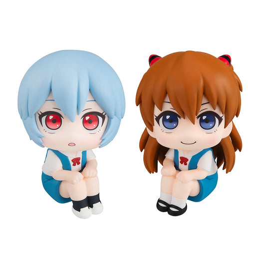 Evangelion: 3.0+1.0 Thrice Upon a Time - Rei Ayanami & Shikinami Asuka Langley Look Up Series Figure Set (With Gift)