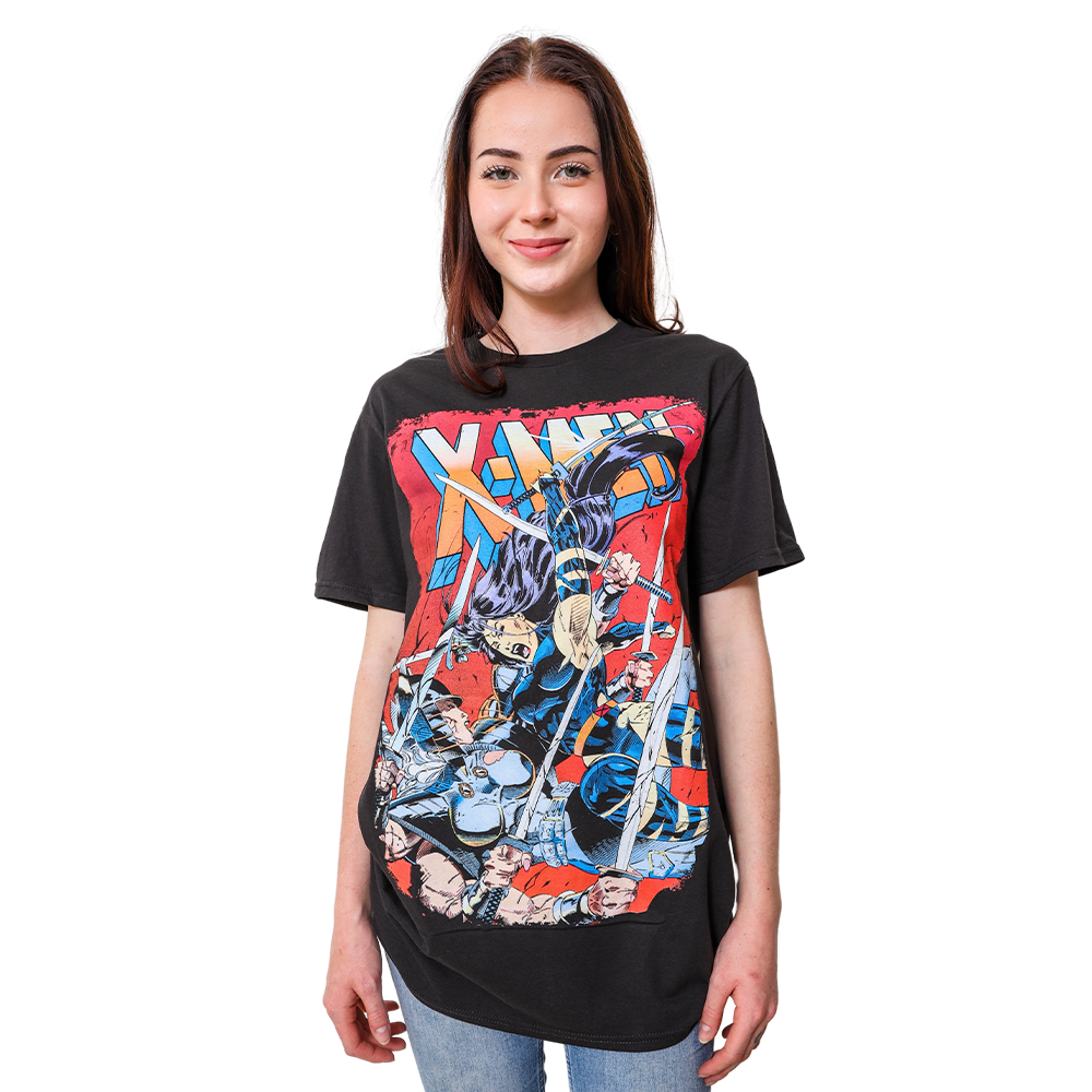 Marvel Comics X-Men Sword Showdown: Psylocke vs Spiral Adult T-Shirt