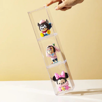 Transparent Individual Blind Box Display Case with Card Holder