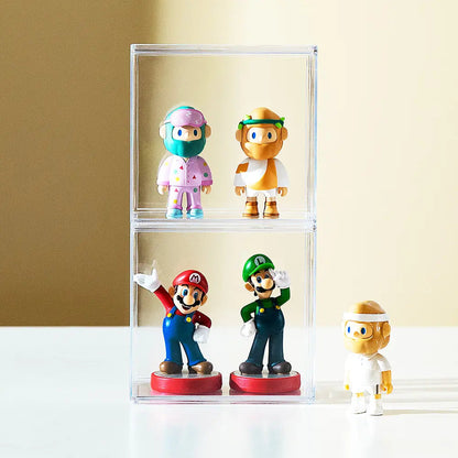 Transparent Individual Blind Box Display Case with Card Holder