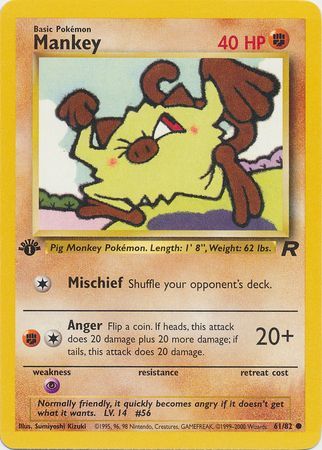 PCG: 061/082 Team Rocket, Mankey