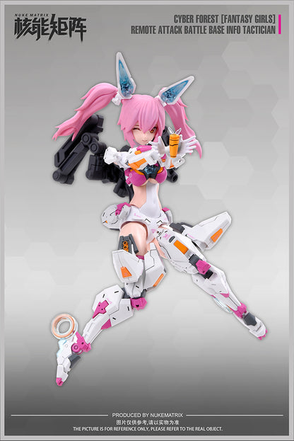 NUKE MATRIX "CYBER FORST FANTASY GIRLS" REMOTE ATTACK BATTLE BASE INFO TACTICIAN PLASTIC MODEL KIT