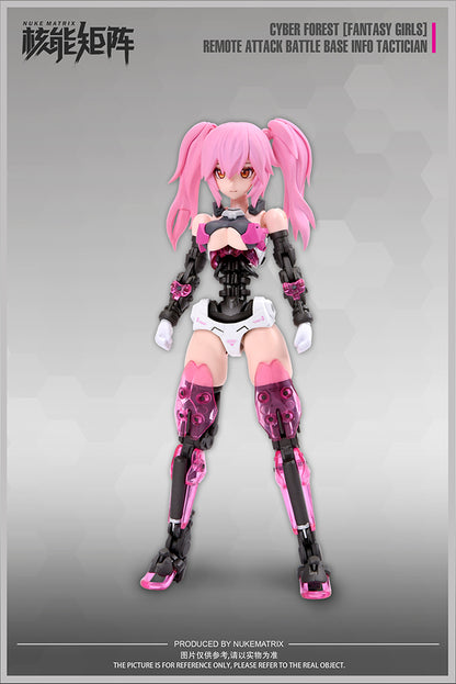 NUKE MATRIX "CYBER FORST FANTASY GIRLS" REMOTE ATTACK BATTLE BASE INFO TACTICIAN PLASTIC MODEL KIT