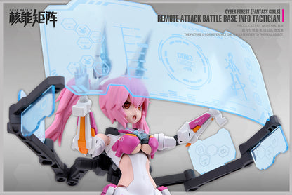NUKE MATRIX "CYBER FORST FANTASY GIRLS" REMOTE ATTACK BATTLE BASE INFO TACTICIAN PLASTIC MODEL KIT