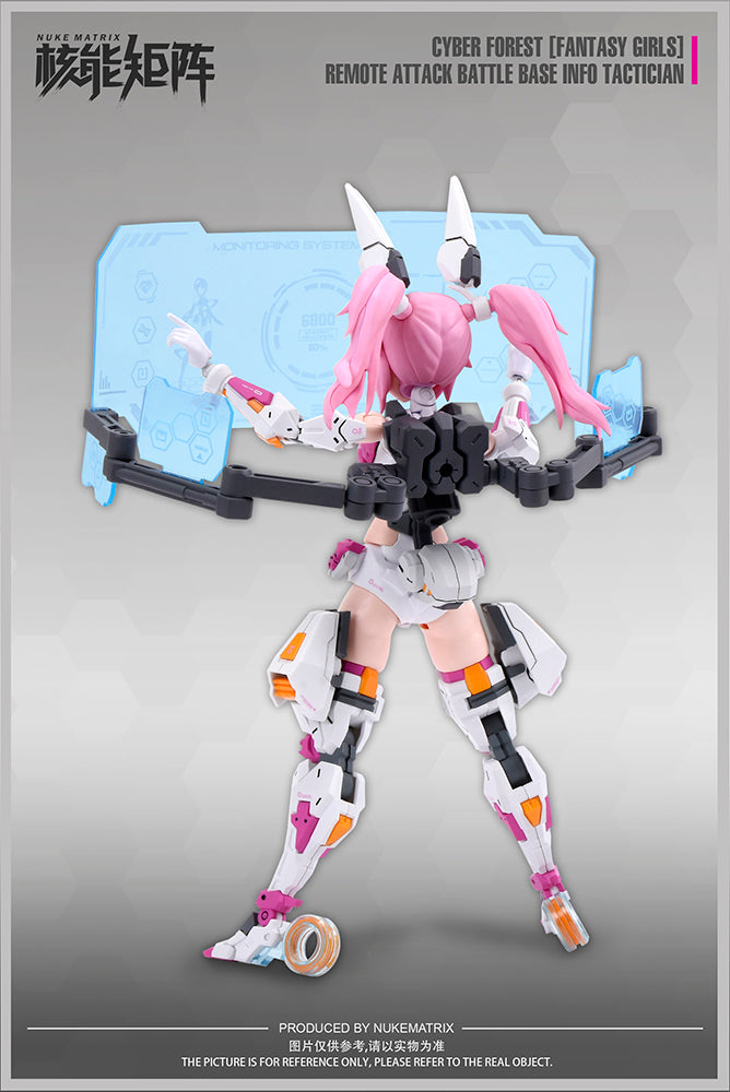 NUKE MATRIX "CYBER FORST FANTASY GIRLS" REMOTE ATTACK BATTLE BASE INFO TACTICIAN PLASTIC MODEL KIT