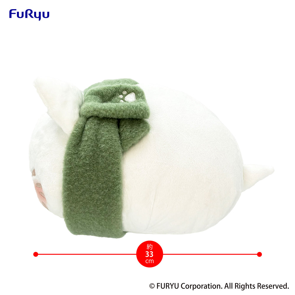 Nemuneko Cat Big Plush Toy -Green Scarf ver.-