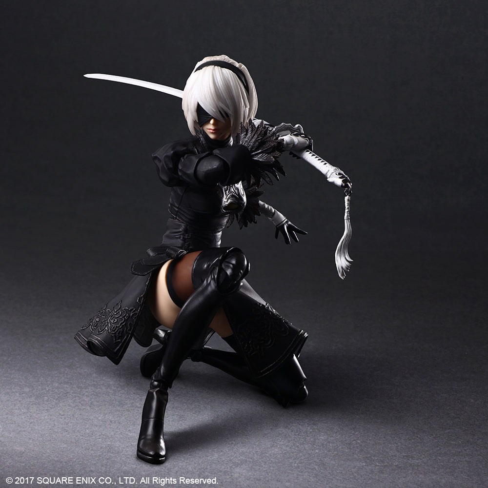NieR:Automata® PLAY ARTS KAI™ Action Figure – 2B (YoRHa No. 2 Type B) DELUXE Ver. Figure