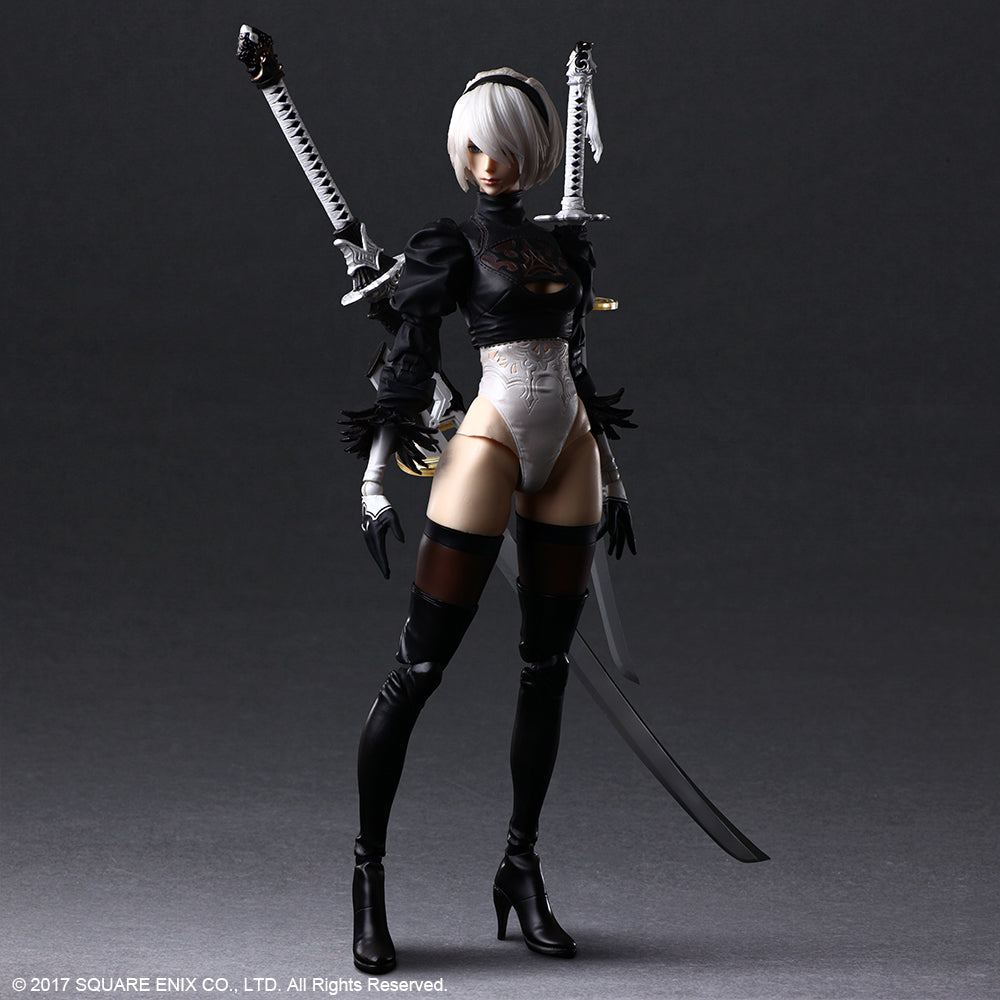 NieR:Automata® PLAY ARTS KAI™ Action Figure – 2B (YoRHa No. 2 Type B) DELUXE Ver. Figure