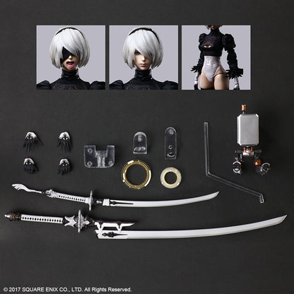 NieR:Automata® PLAY ARTS KAI™ Action Figure – 2B (YoRHa No. 2 Type B) DELUXE Ver. Figure