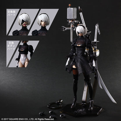 NieR:Automata® PLAY ARTS KAI™ Action Figure – 2B (YoRHa No. 2 Type B) DELUXE Ver. Figure