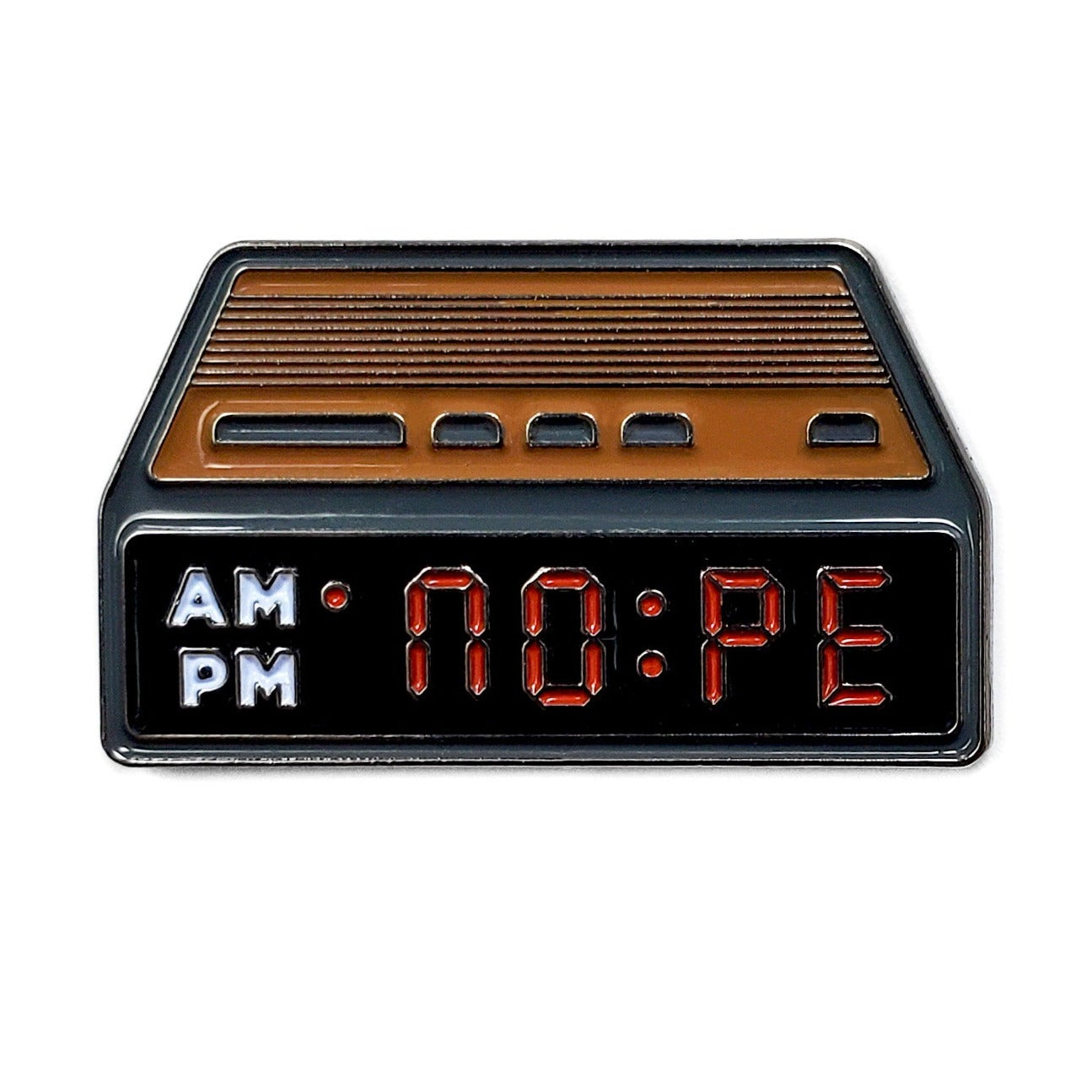 NOPE Alarm Clock Pin - Super Anime Store
