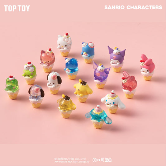 Top Toy Sanrio Mini-Eiscreme-Figurenbeutel, zufälliger Stil (3 in 1)