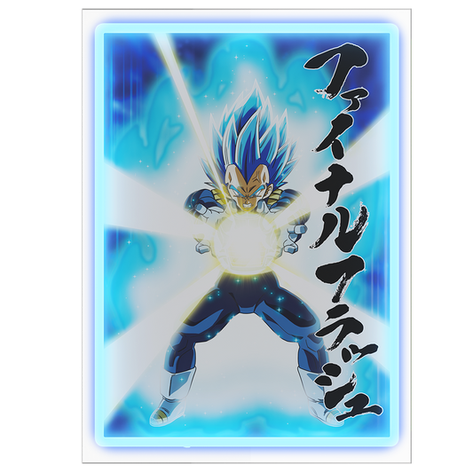 Vegeta Beyond Blue LED Neon Poster (Dragon Ball Super)