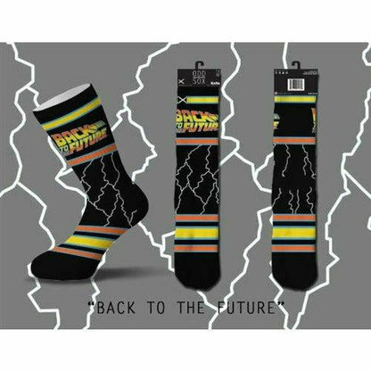 Zurück in die Zukunft „Lightning“ Herren-Crew-Stricksocken (Größe 8–12)