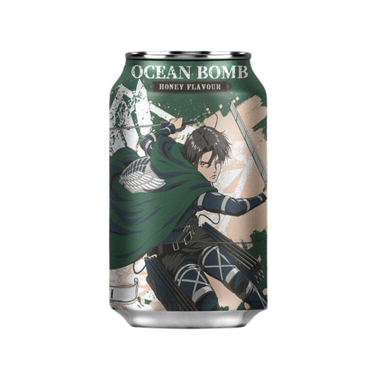 Ocean Bomb Attack on Titan Sparkling Water Honey Flavor (Taiwan)