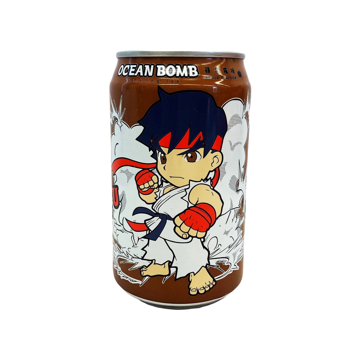 Ocean Bomb Street Fighter Apple Flavor Sparkling Tea (Taiwan)