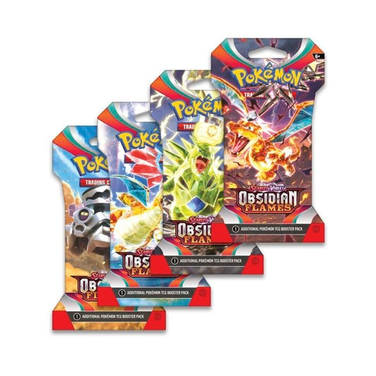 Pokémon TCG: Scarlet & Violet-Obsidian Flames Sleeved Booster Pack (10 Cards, 1 Pack)