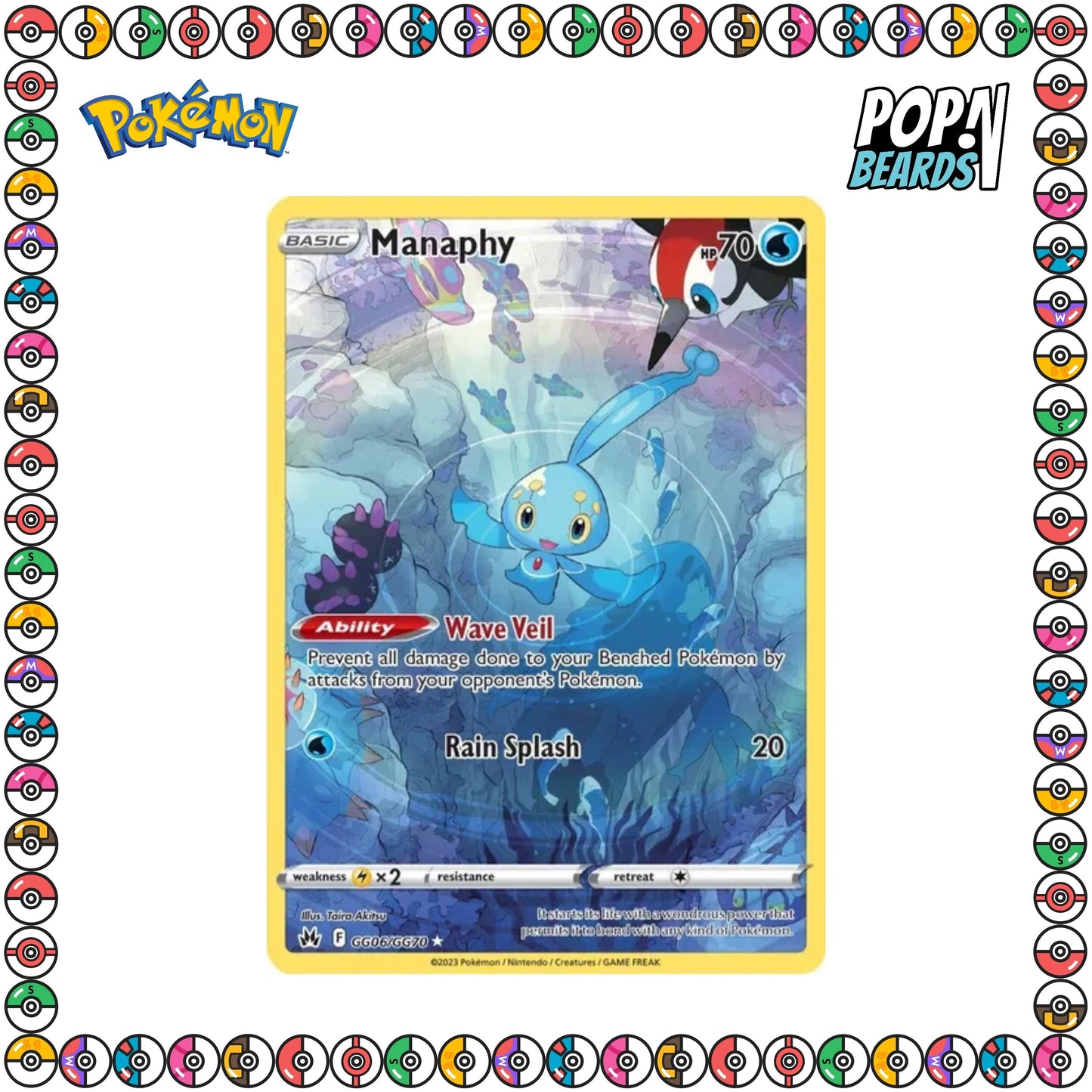 PCG: GG06/GG70 CRZ (Galarian G), Manaphy (Holo Foil)