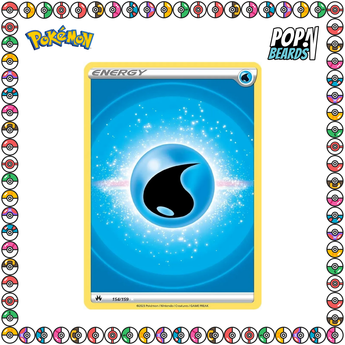 PCG: 154/159 CRZ, Water Energy (Texture FA) (Holo Foil)