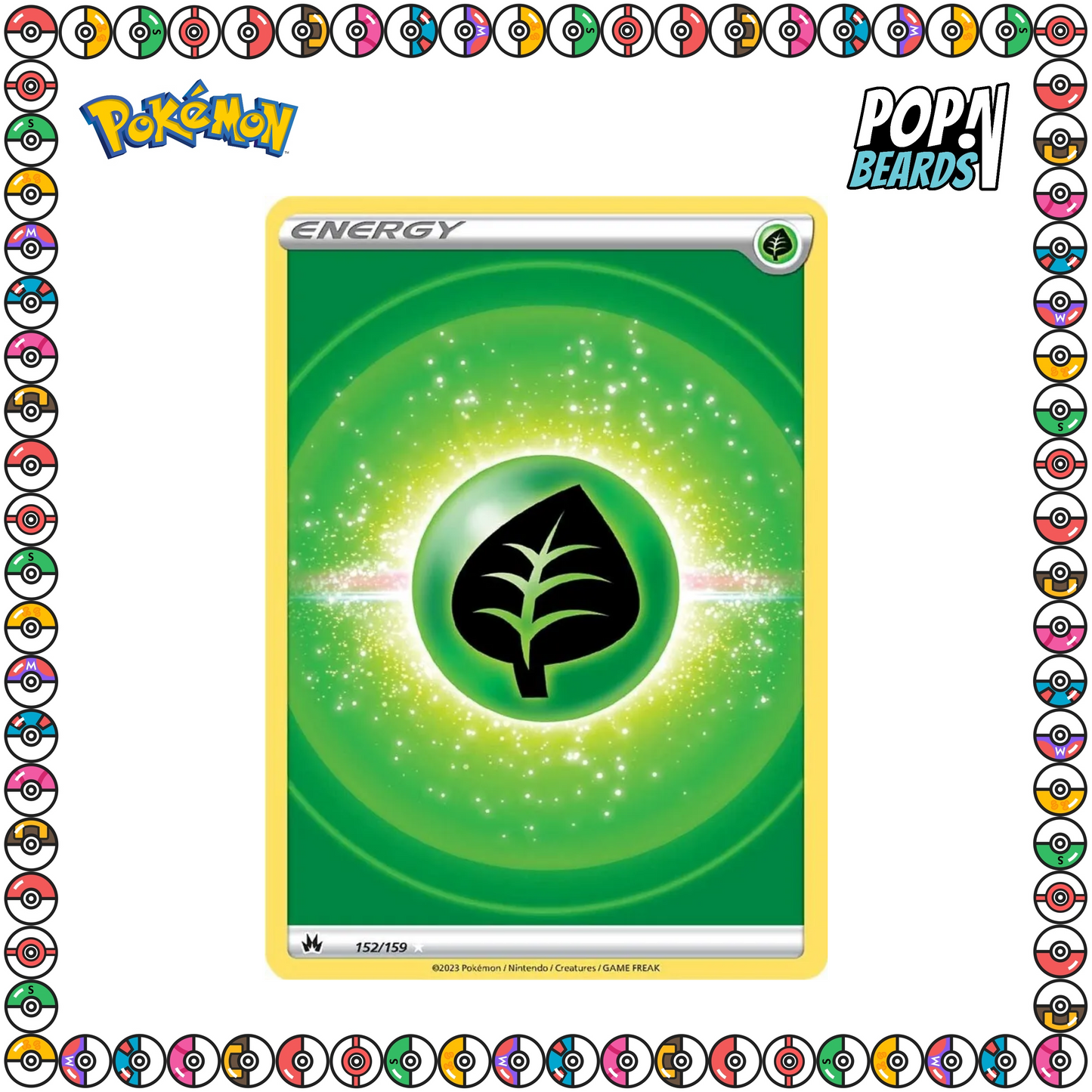 PCG: 152/159 CRZ, Grass Energy (Texture FA) (Holo Foil)