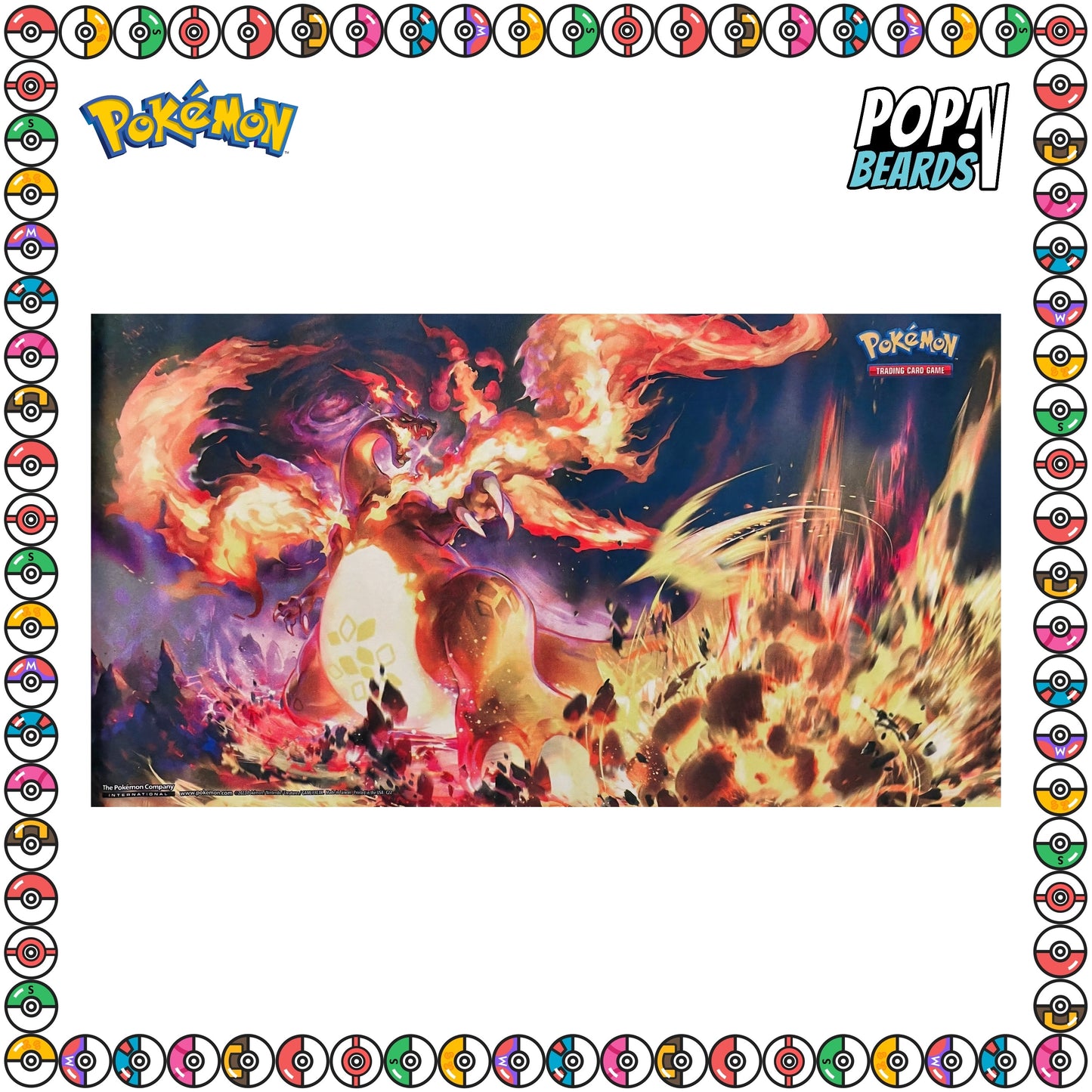 Pokemon: Card Game, Playmat, Charizard